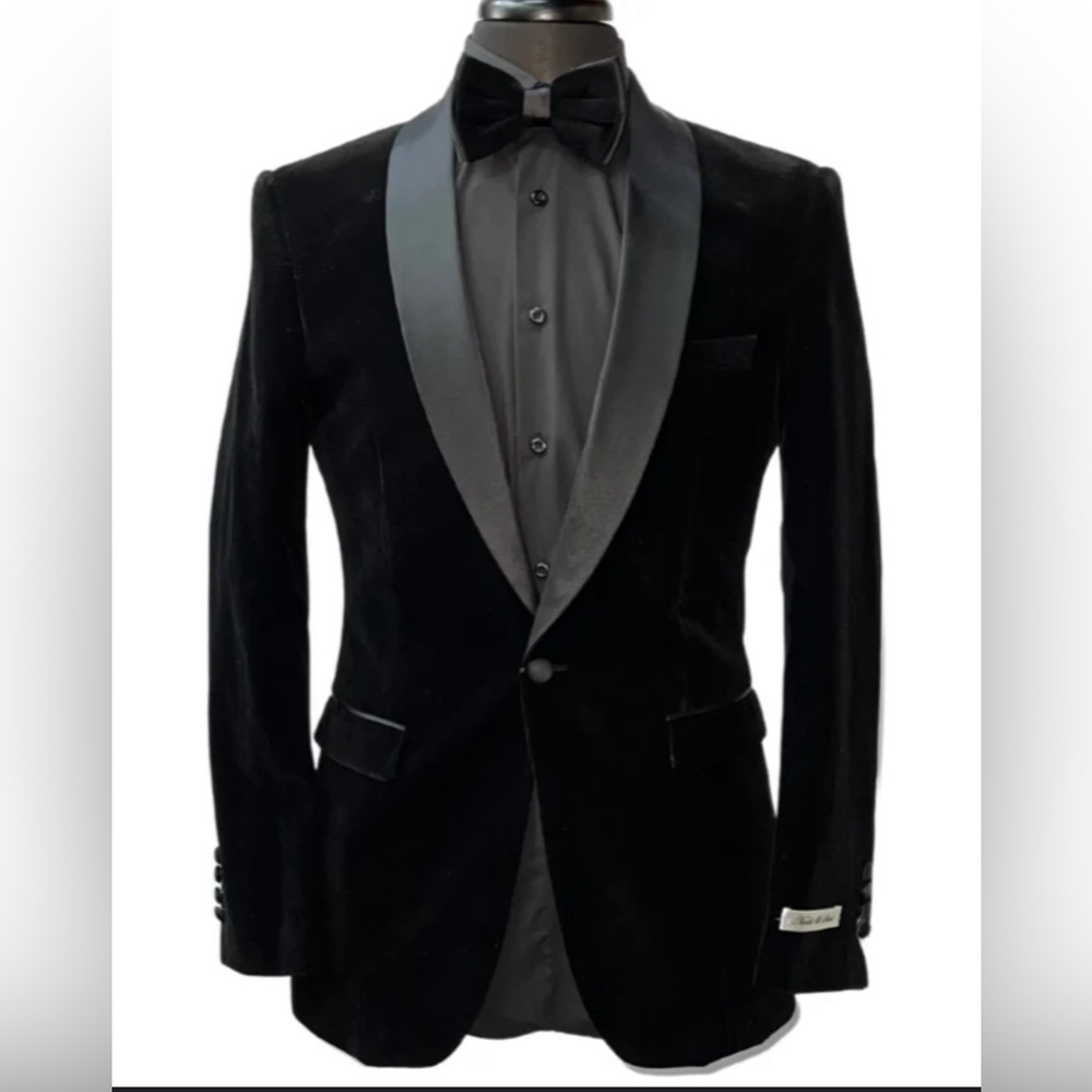 Men's Velvet Black Blazer